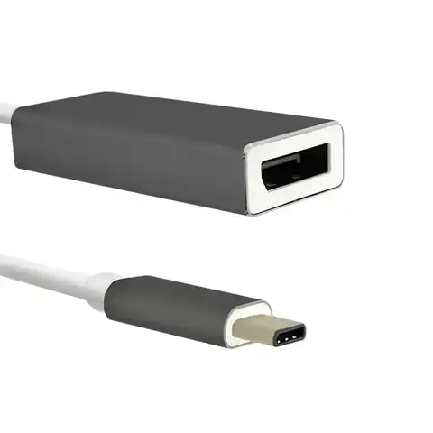 ⁨Qoltec Adapter USB 3.1 Typ C męski | DisplayPort żeński  (0NC)⁩ w sklepie Wasserman.eu