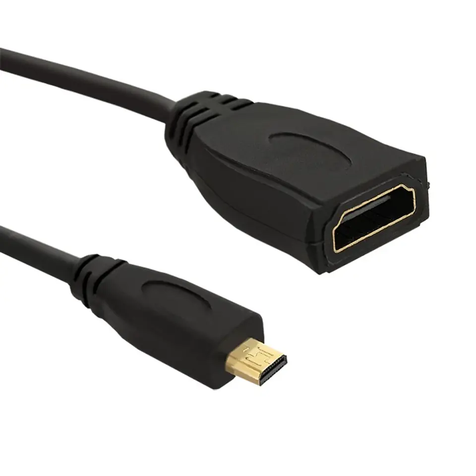 ⁨Qoltec Adapter HDMI A female | Micro HDMI D male | 0.2m (0NC)⁩ at Wasserman.eu