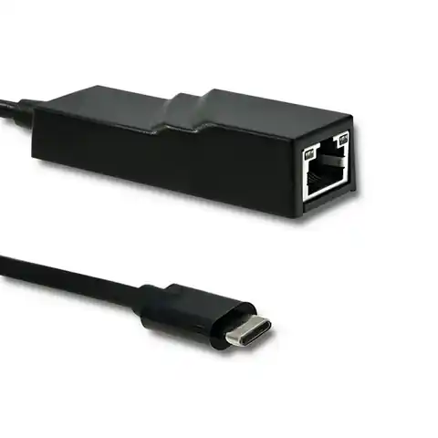 ⁨Adapter USB typ C męski/ RJ-45 żeński | 20cm (0NC)⁩ w sklepie Wasserman.eu