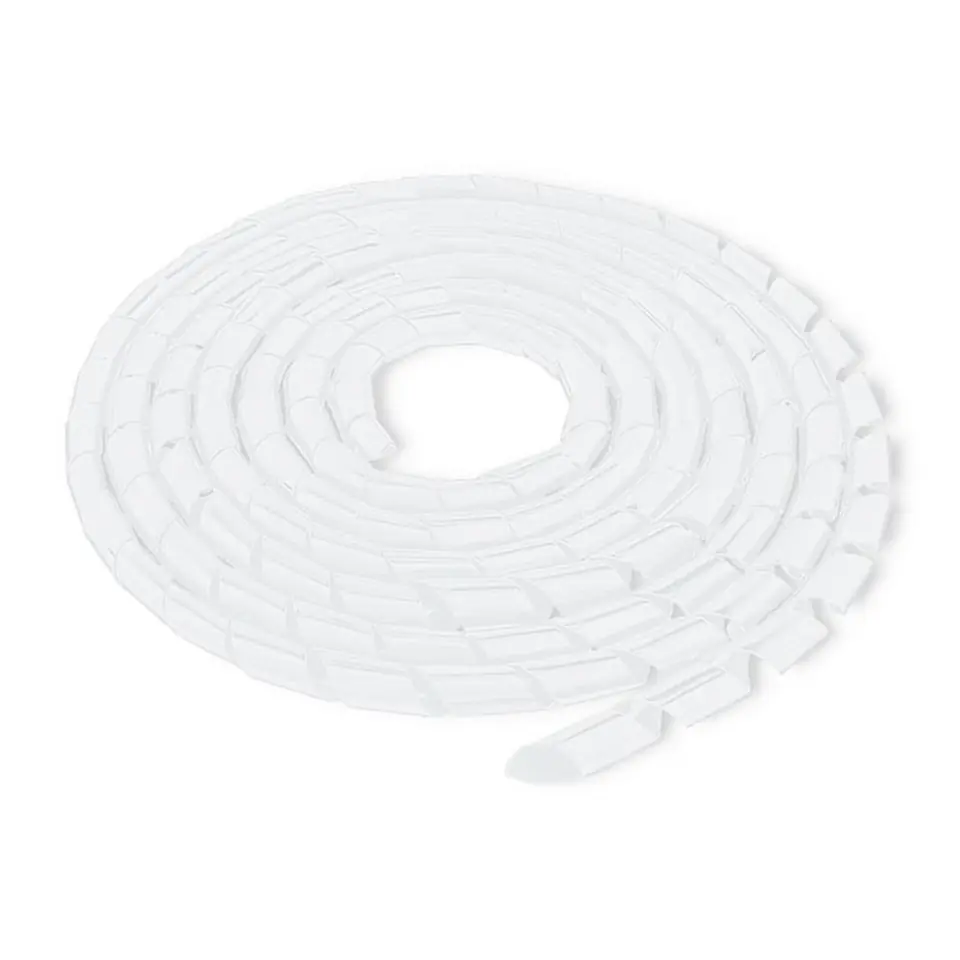 ⁨Cable organizer 16mm 10m white/transparent⁩ at Wasserman.eu