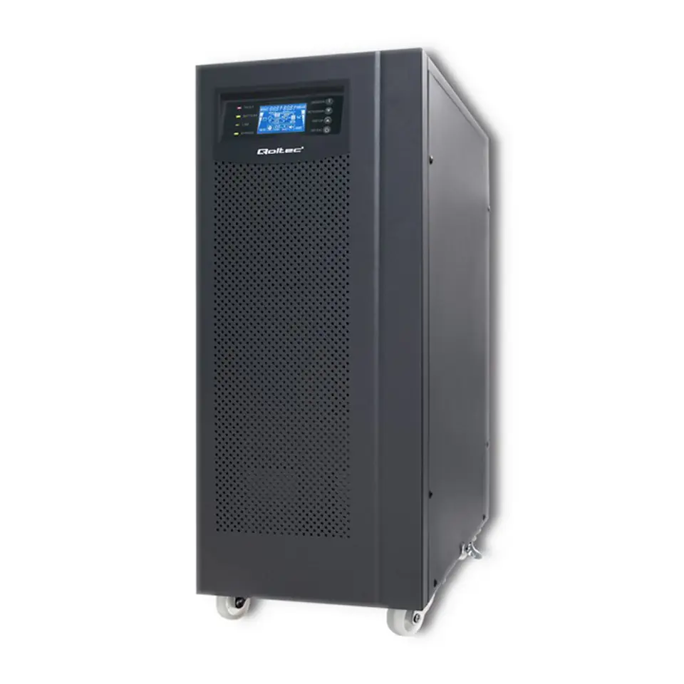 ⁨Qoltec Zasilacz awaryjny UPS | On-line | Pure Sine Wave | 10kVA | 8kW | LCD | USB (0NC)⁩ w sklepie Wasserman.eu