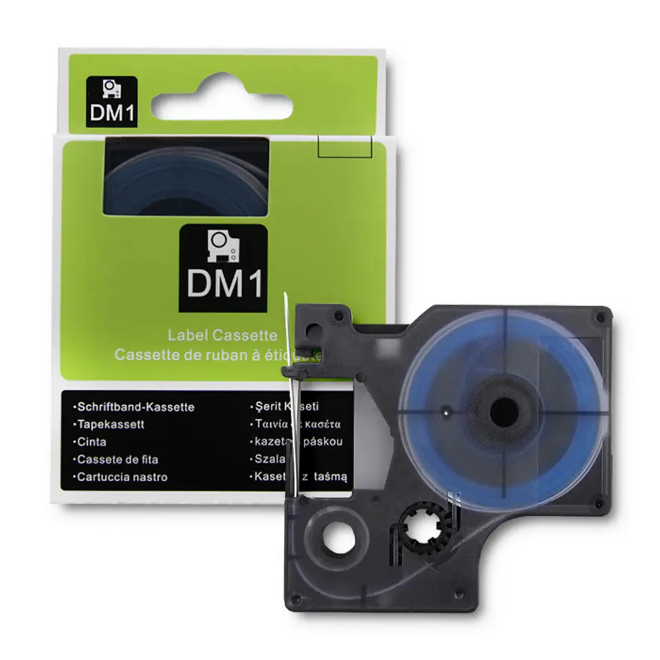 Qoltec Heat Shrink Tube for DYMO D1/DM1 Printers | 9mm*1.5m | White | Black print (0NC) at Wasserman.eu