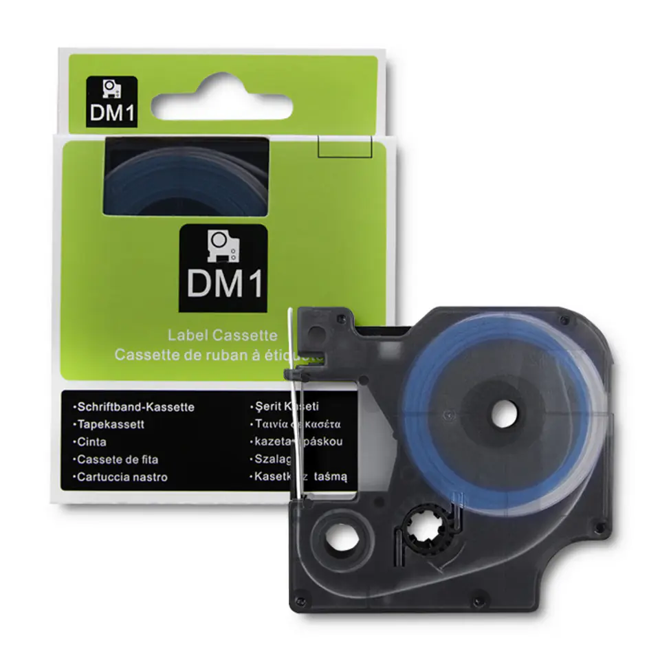 Qoltec Heat Shrink Tube for DYMO D1/DM1 Printers | 12mm*1.5m | White | Black print (0NC) at Wasserman.eu