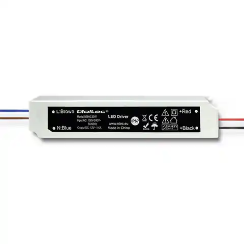 ⁨Qoltec LED Netzteil IP67 | 20W | 12V | 1.6A | Wasserdicht (0NC)⁩ im Wasserman.eu