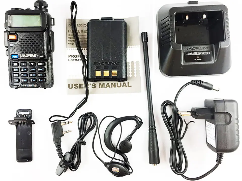 ⁨VHF / UHF Baofeng UV-5R HTQ dual band radio⁩ at Wasserman.eu