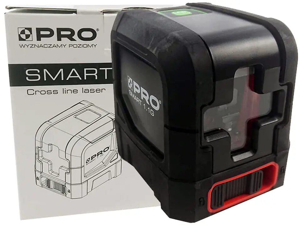 Cross line laser Smart 1.1G Pro Green spirit level at Wasserman.eu
