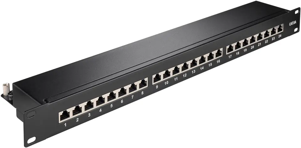 ⁨Patch Panel FTP CAT 6A Shielded 24-Port Goobay⁩ at Wasserman.eu