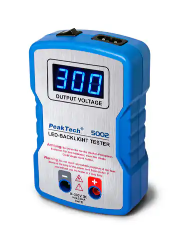 ⁨LED and Backlight Tester 0 to 300V PeakTech 5002⁩ at Wasserman.eu