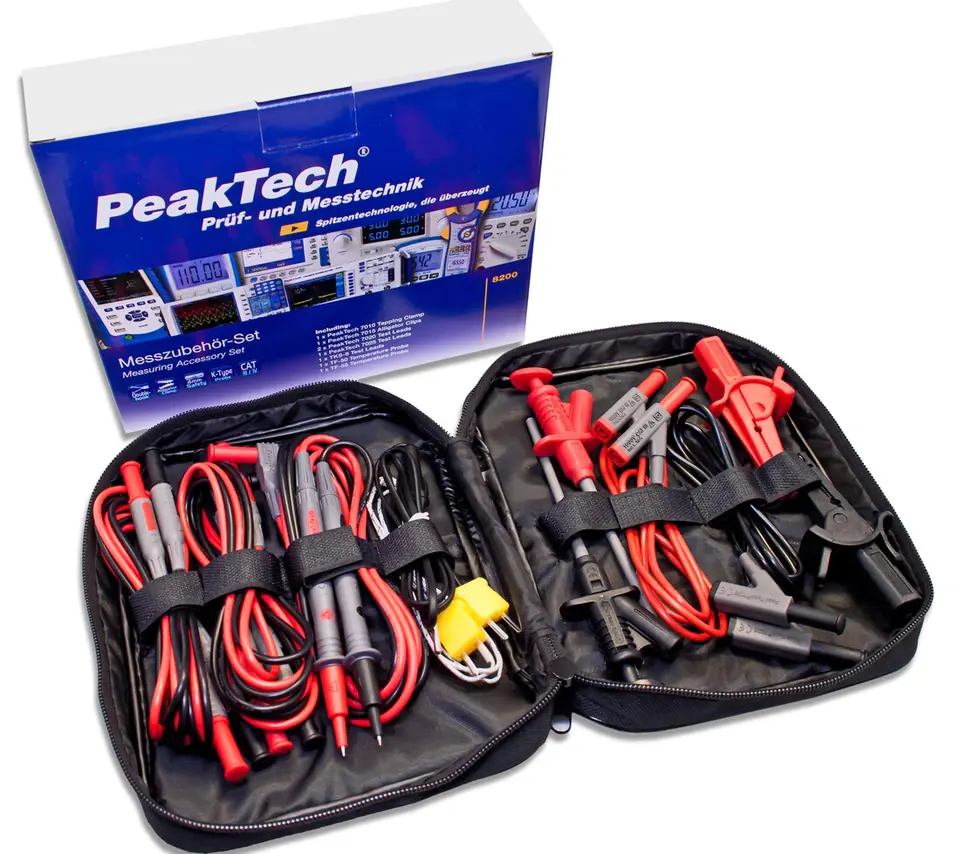 ⁨Elekt accessory set for PeakTech 8200 meters⁩ at Wasserman.eu