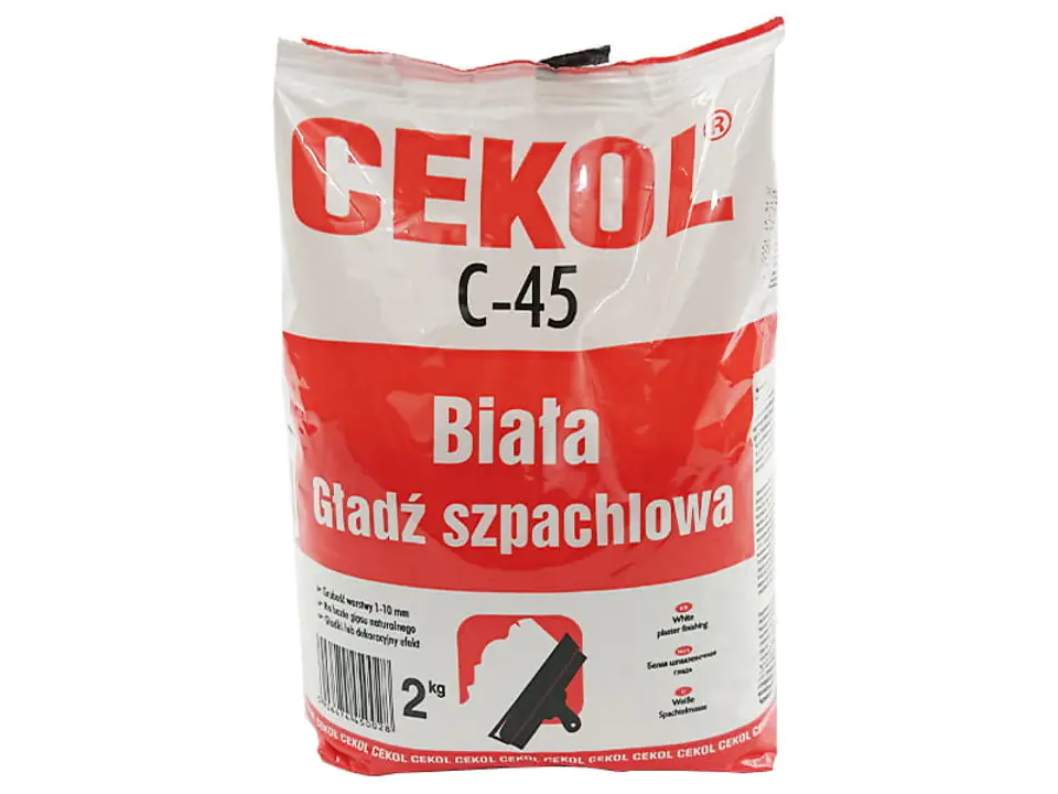 Cekol C-45 white filler (2 kg) at Wasserman.eu