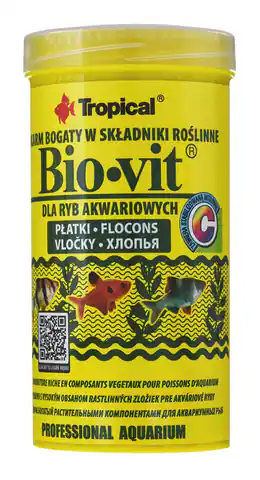 ⁨TROPICAL Bio-Vit - Futter für Aquarienfische - 250 ml/50 g⁩ im Wasserman.eu