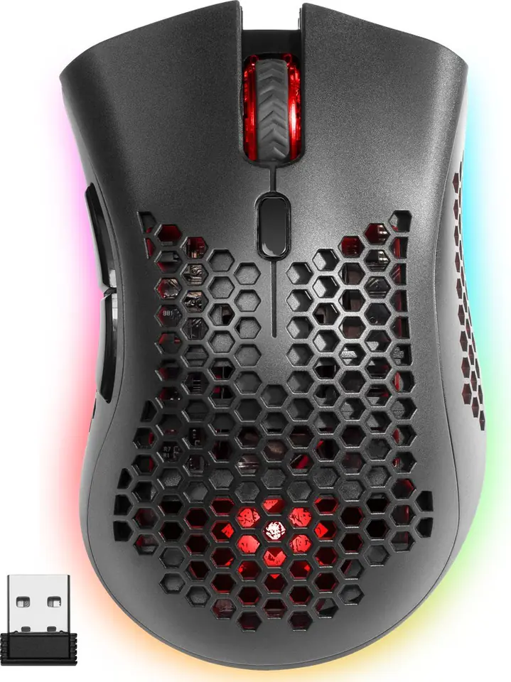 ⁨DEFENDER WIRELESS MOUSE GM-709L WARLOCK RF RGB 2400DPI 8P, 5 BACKLIGHT MODES, PUNCHED 52709⁩ at Wasserman.eu