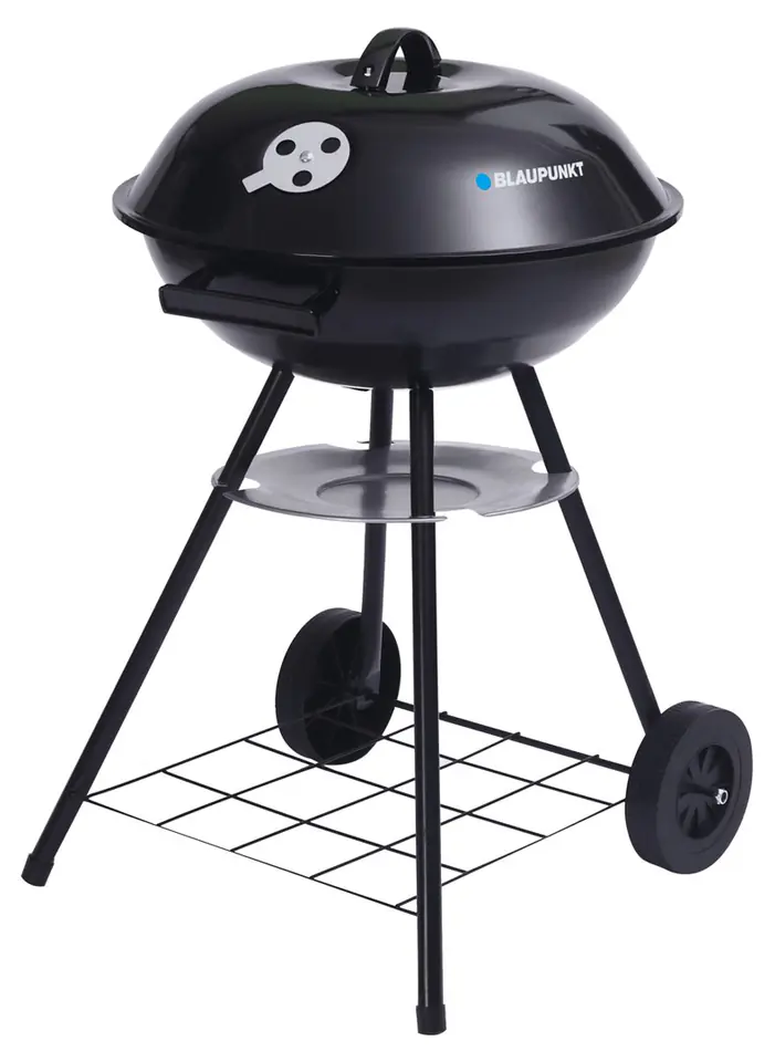 Grill okrągły z pokrywą i termometrem Blaupunkt GC401, czarny w sklepie Wasserman.eu