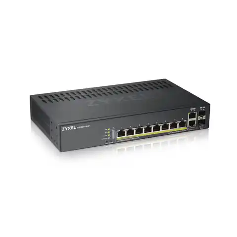 ⁨Zyxel GS1920-8HPV2 Managed Gigabit Ethernet (10/100/1000) Power over Ethernet (PoE) Black⁩ at Wasserman.eu