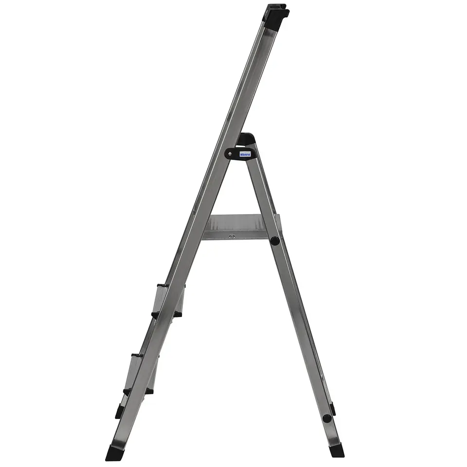 ⁨Krause Solidy Folding ladder silver⁩ at Wasserman.eu