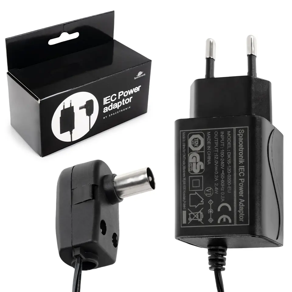 ⁨Zasilacz antenowy HQ Spacetronik 12V/200mA IEC⁩ w sklepie Wasserman.eu