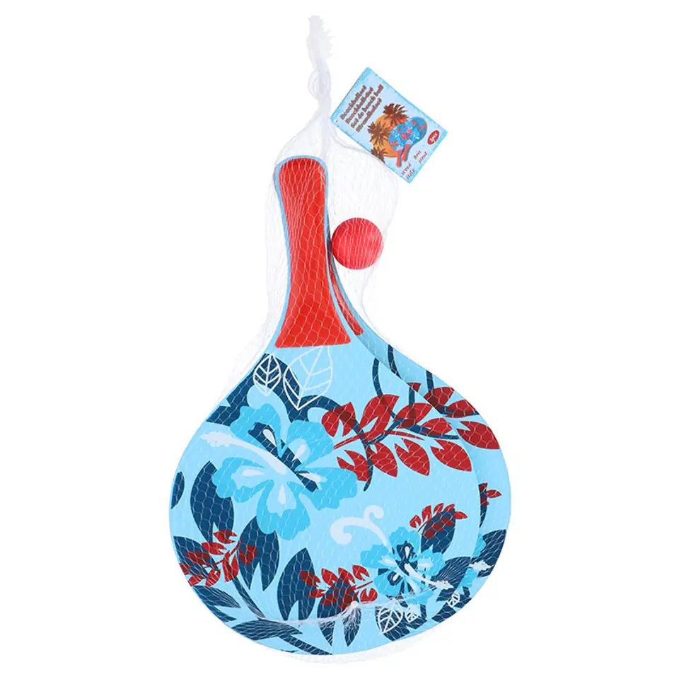 Beach rackets 2 pcs and ball (blue / red) at Wasserman.eu