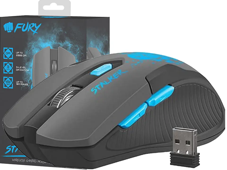 ⁨Natec Fury Stalker 2000 DPI Wireless Mouse⁩ at Wasserman.eu