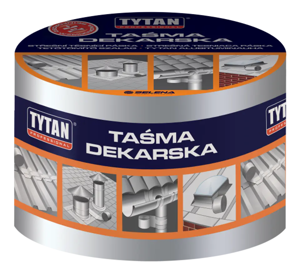 ⁨TAŚMA USZCZELNIAJĄCA DEKARSKA 10CM*10MB SREBRNA/ALUMINIOWA⁩ w sklepie Wasserman.eu