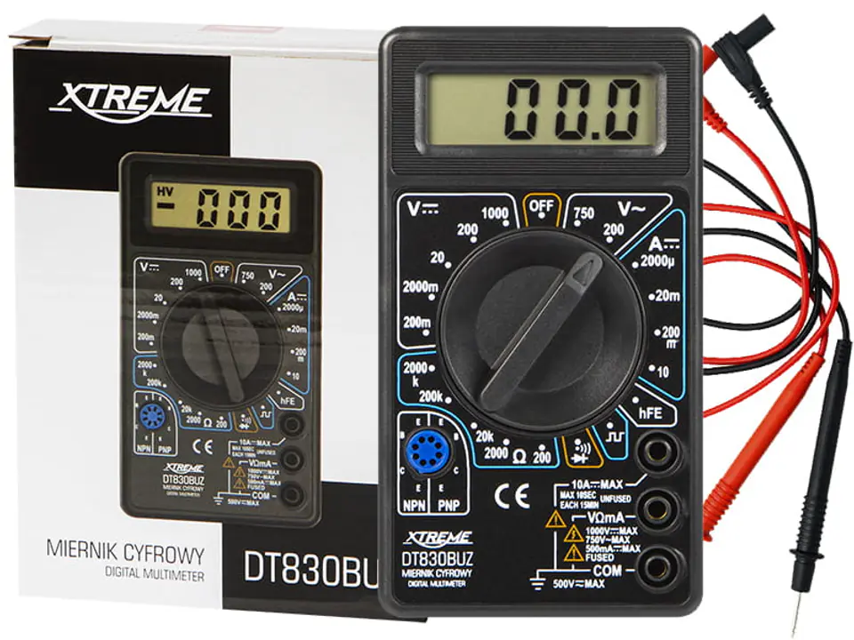 ⁨Digital meter universal multimeter DT830BUZ⁩ at Wasserman.eu