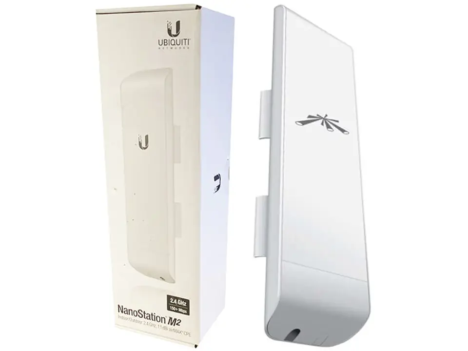 ⁨Ubiquiti NanoStation M2 MIMO 2.4Ghz 28 dBm 2xRJ45⁩ at Wasserman.eu