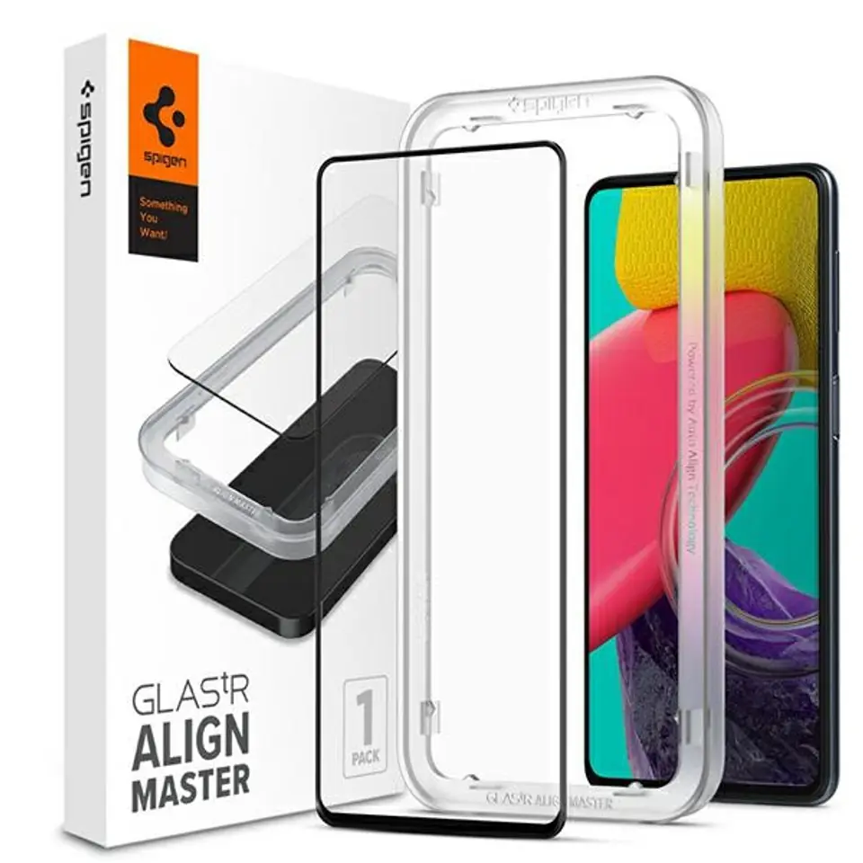 ⁨Spigen ALM Glas.Tr Sam M53 5G M536 szkło hartowane AGL04620⁩ w sklepie Wasserman.eu