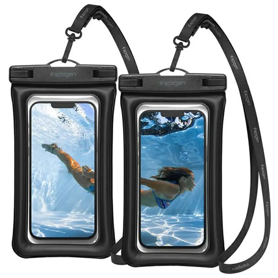 ⁨Spigen Waterproof Case A610 Universal 2pcs Black/Black AMP04527⁩ at Wasserman.eu