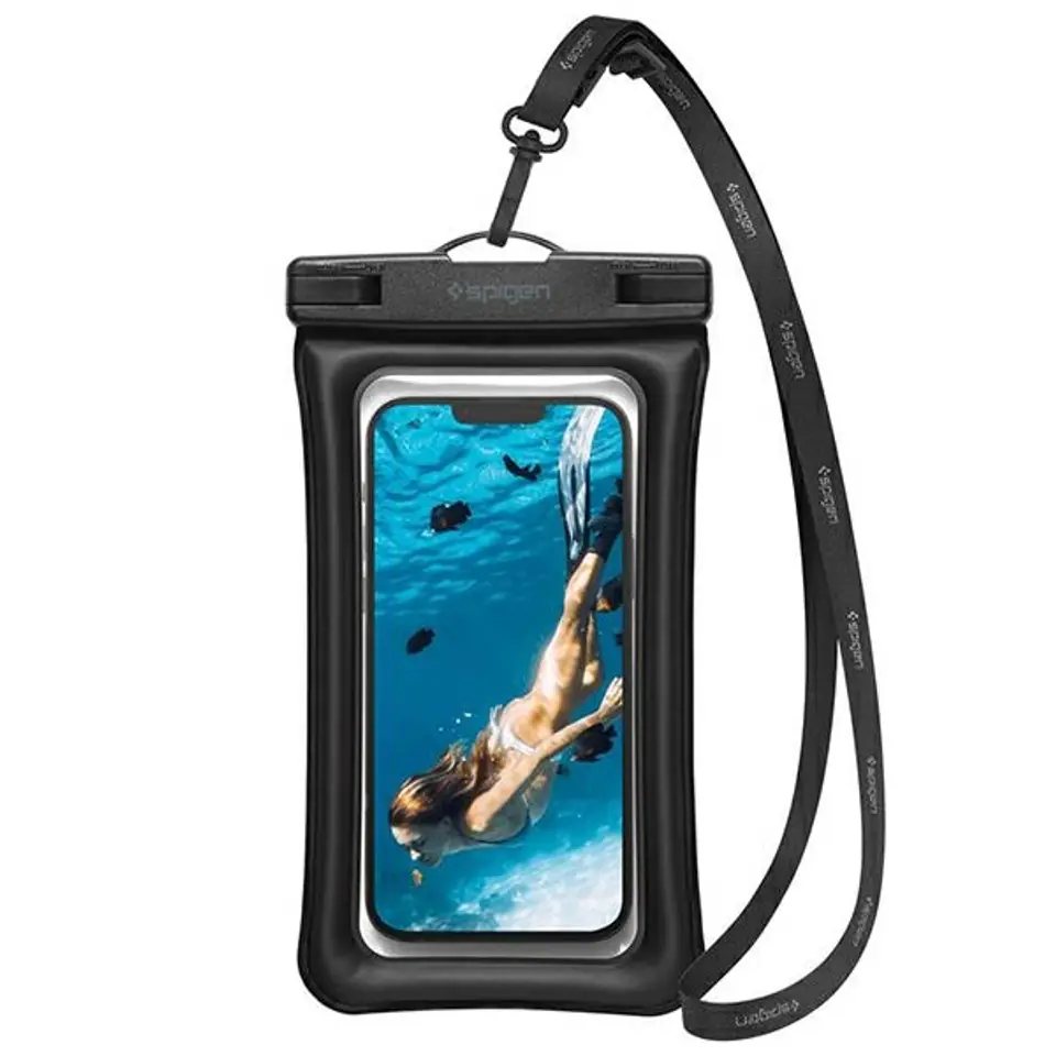 ⁨Spigen Waterproof Case A610 Universal Czarny/Black AMP04529⁩ w sklepie Wasserman.eu