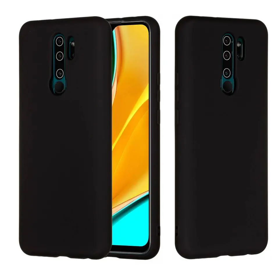 ⁨Case XIAOMI REDMI NOTE 9 Silicone case flexible silicone black⁩ at Wasserman.eu