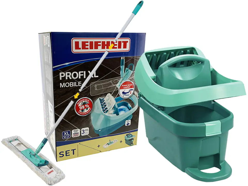 ⁨Mop Leifheit Profi XL Kompletny zestaw box 55096⁩ w sklepie Wasserman.eu