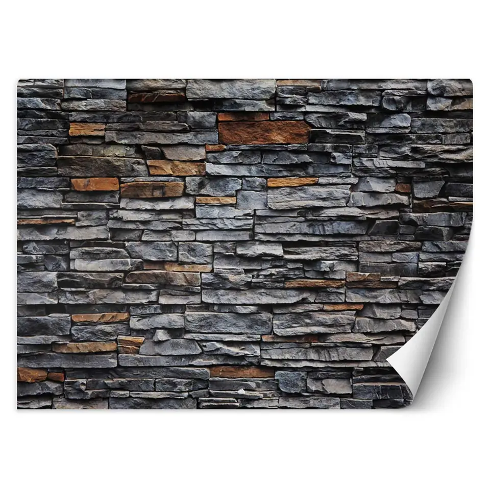 ⁨Wall mural, Sandstone stone wall (Size 250x175)⁩ at Wasserman.eu