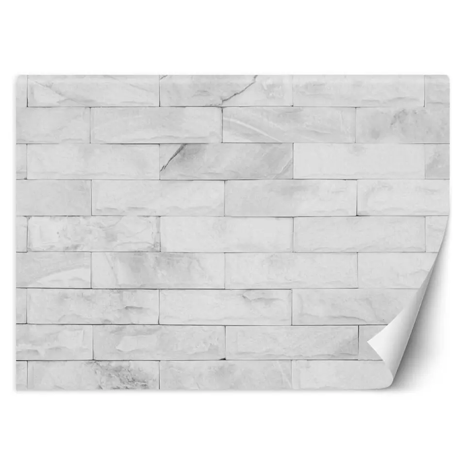 ⁨Wall mural, White bricks (Size 400x280)⁩ at Wasserman.eu