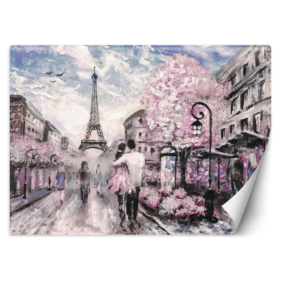 ⁨Wall mural, Paris in spring (Size 100x70)⁩ at Wasserman.eu