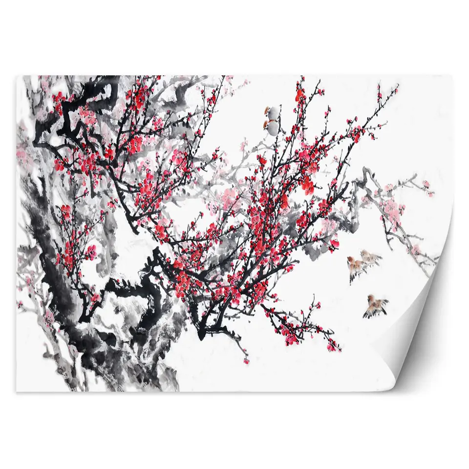 ⁨Wall mural, Cherry blossoms (Size 450x315)⁩ at Wasserman.eu