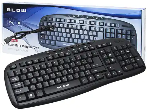 ⁨Keyboard USB Blow KP-112 black⁩ at Wasserman.eu