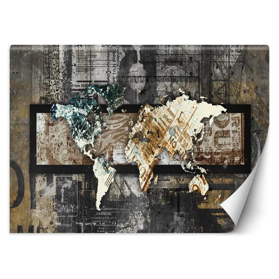 ⁨Wall mural, Vintage World Map (Size 100x70)⁩ at Wasserman.eu