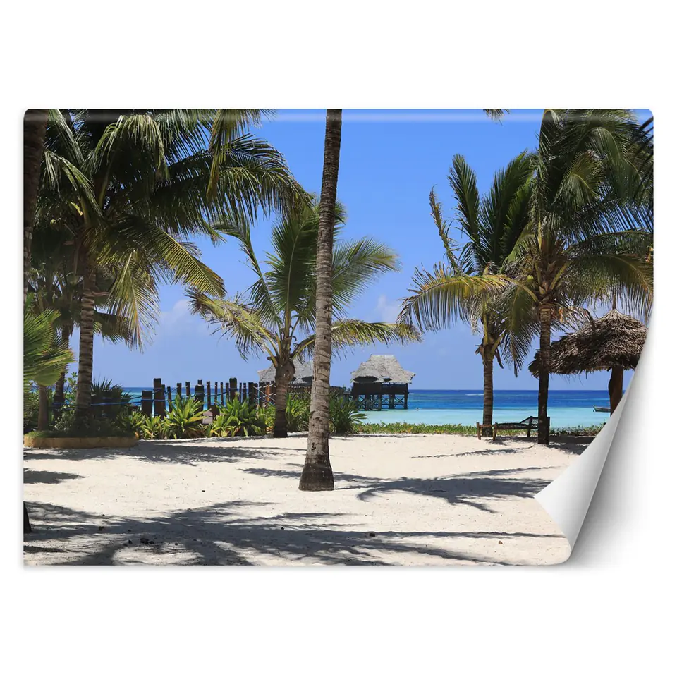 ⁨Fototapeta, Palmy rajska plaża (Rozmiar 300x210)⁩ w sklepie Wasserman.eu