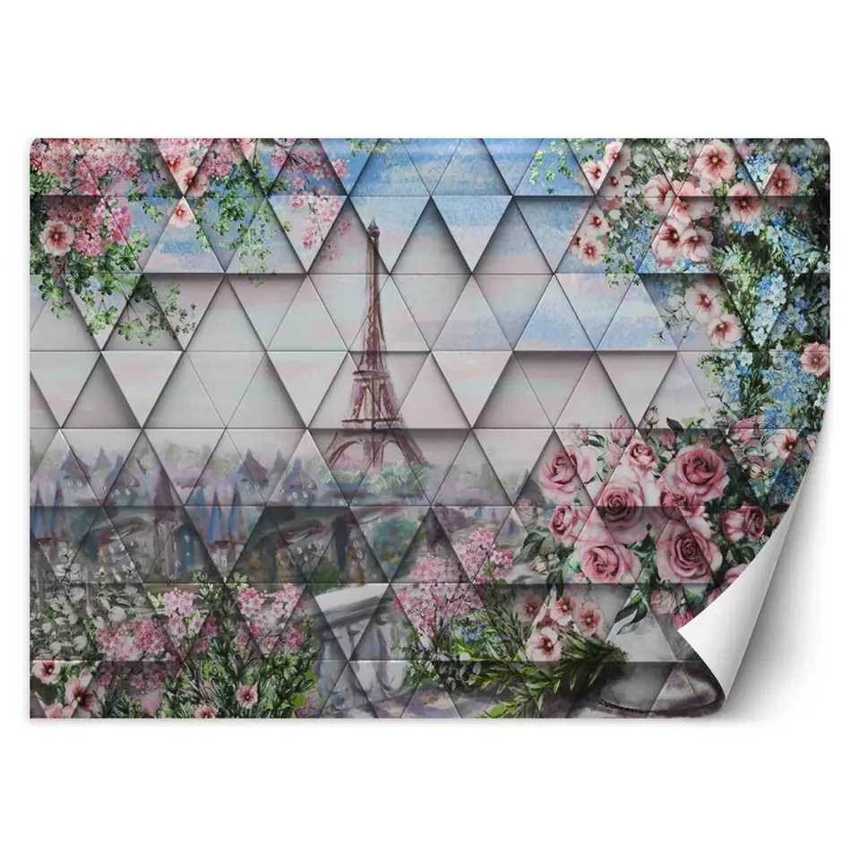 ⁨Wall mural, Eiffel Tower in spring (Size 400x280)⁩ at Wasserman.eu
