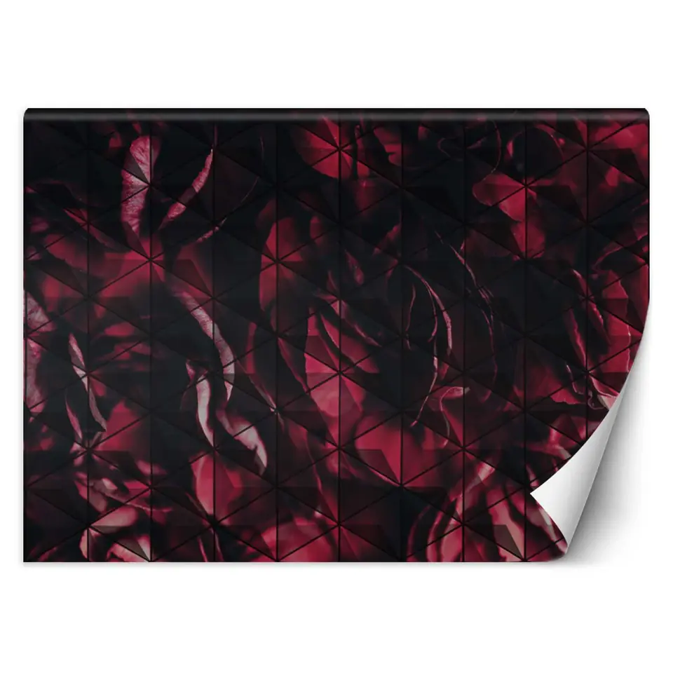 ⁨Wall mural, Red flower petals (Size 100x70)⁩ at Wasserman.eu