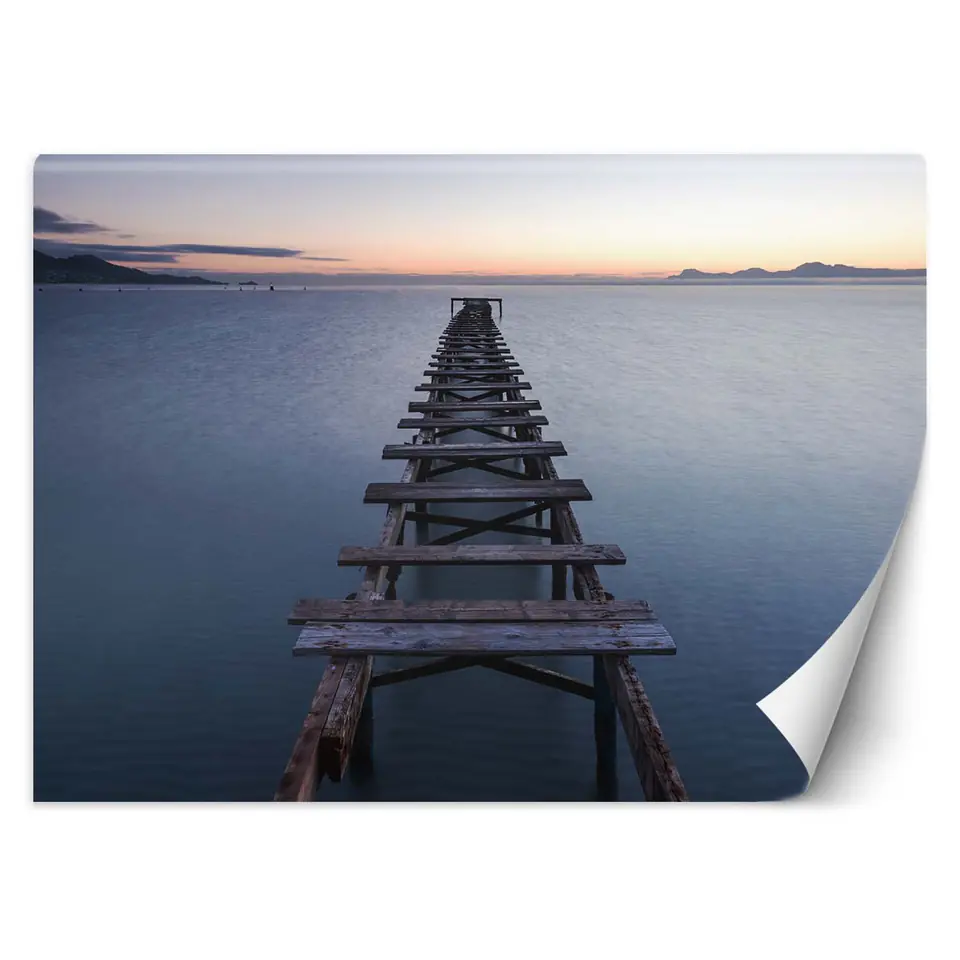 ⁨Fototapeta, Jezioro z pomostem (Rozmiar 100x70)⁩ w sklepie Wasserman.eu