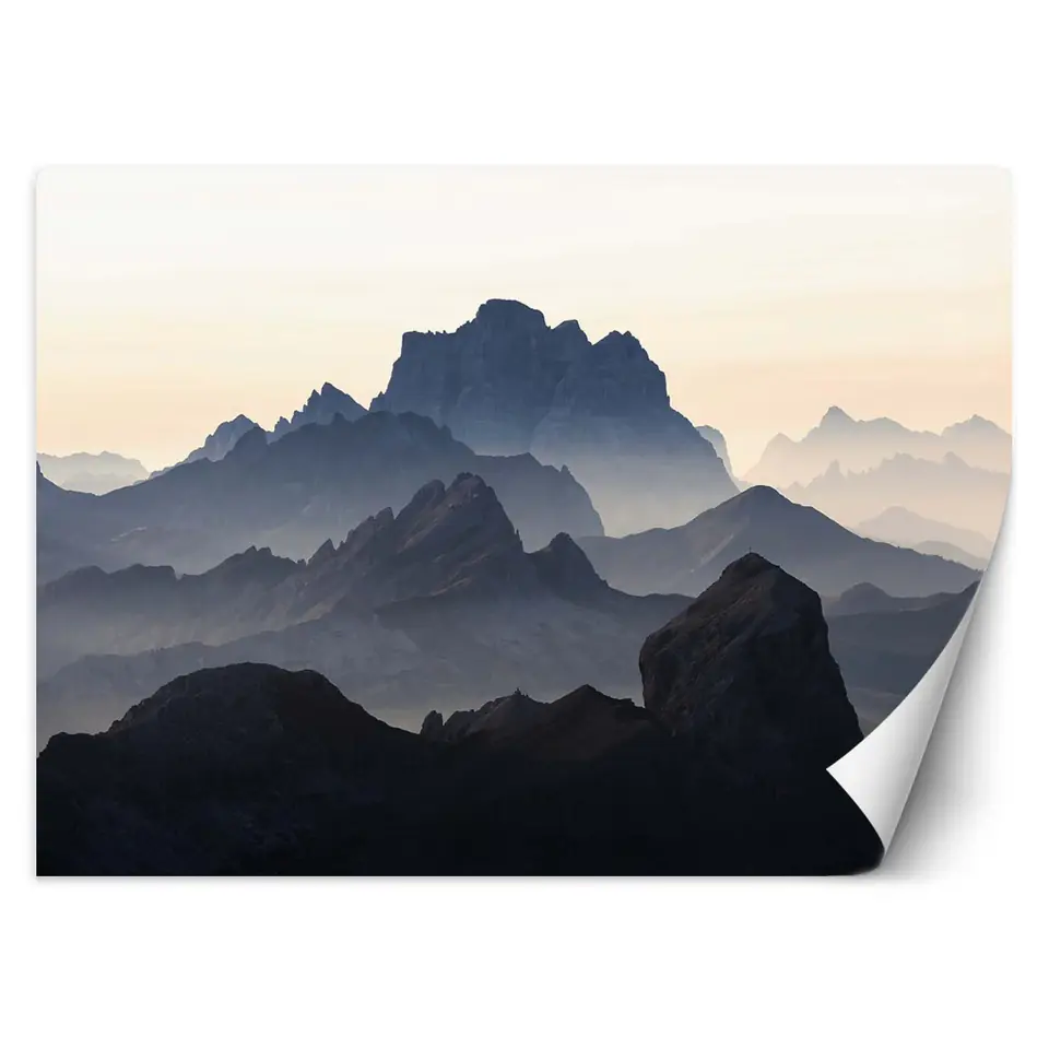 ⁨Wall mural, Mountains in the fog (Size 100x70)⁩ at Wasserman.eu