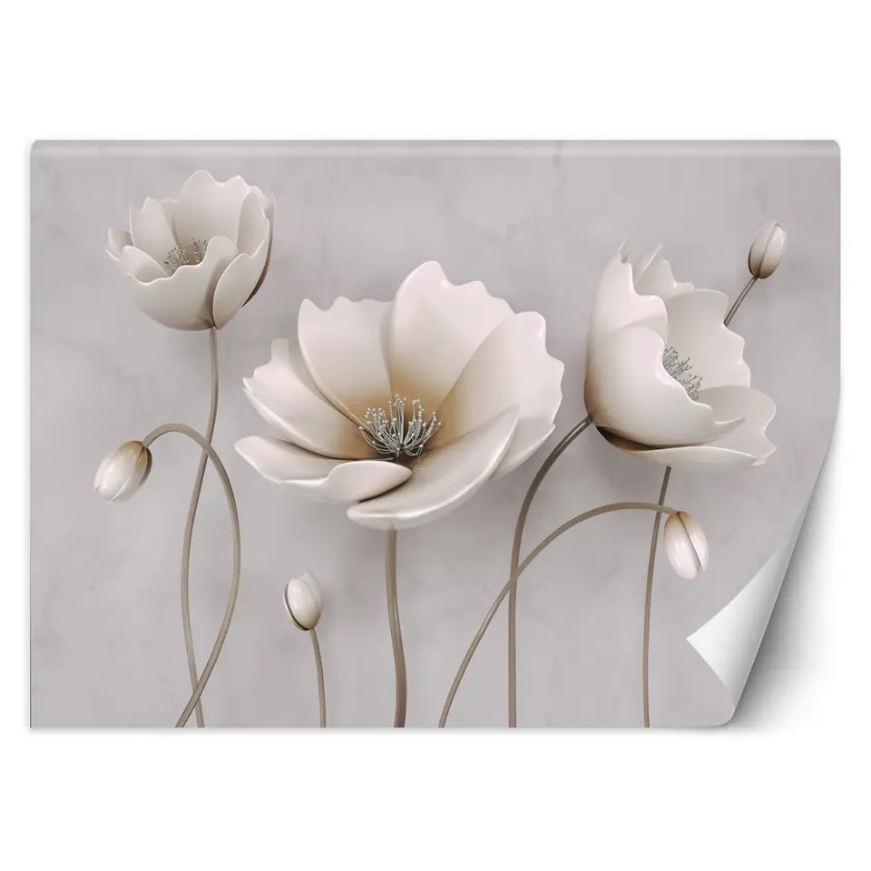 Wall mural, Abstract flowers (Size 200x140) at Wasserman.eu