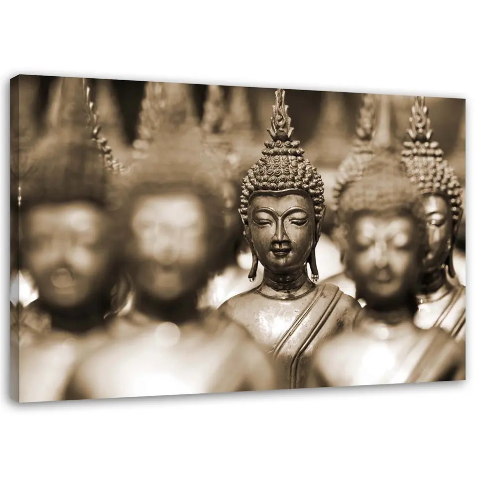 ⁨Obraz na płótnie, Budda w tłumie (Rozmiar 60x40)⁩ w sklepie Wasserman.eu