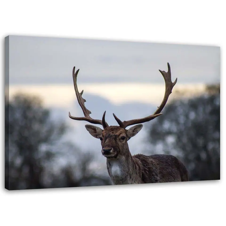 ⁨Painting on canvas, Deer (Size 120x80)⁩ at Wasserman.eu