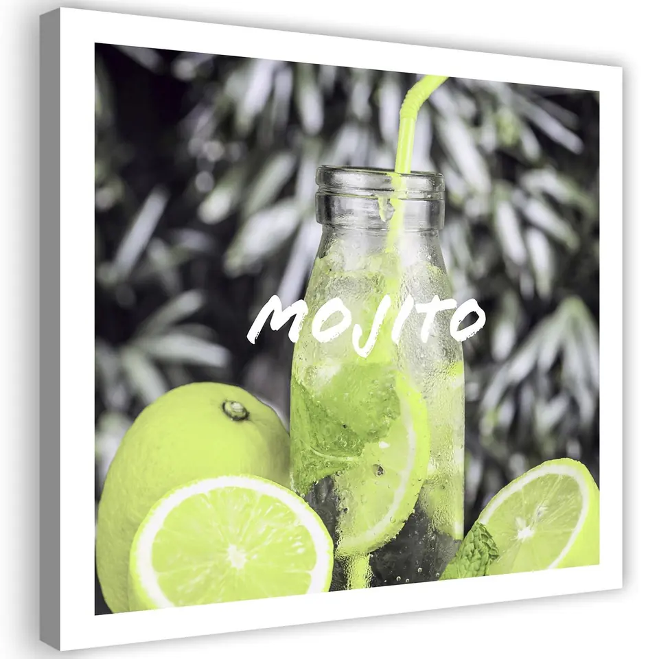 ⁨Obraz na płótnie, Mojito drink (Rozmiar 50x50)⁩ w sklepie Wasserman.eu