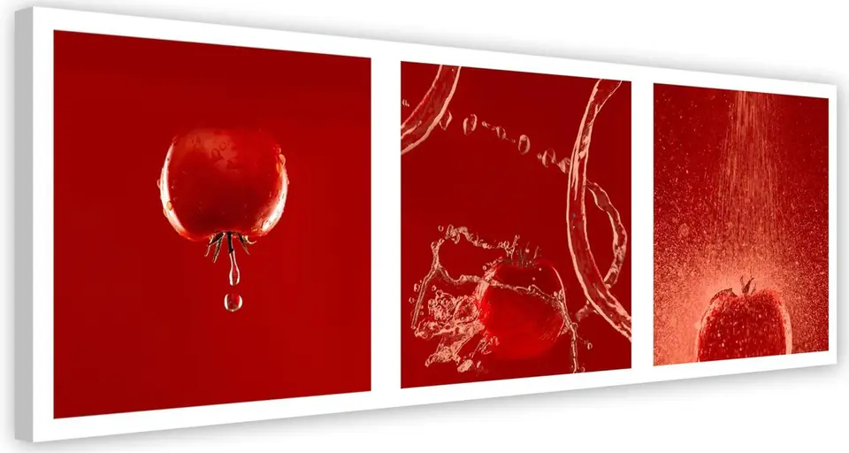 ⁨Painting on canvas, Tomato Craze (Size 90x30)⁩ at Wasserman.eu