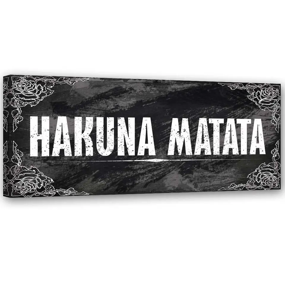 ⁨Obraz na płótnie, Hakuna Matata Król Lew (Rozmiar 90x30)⁩ w sklepie Wasserman.eu
