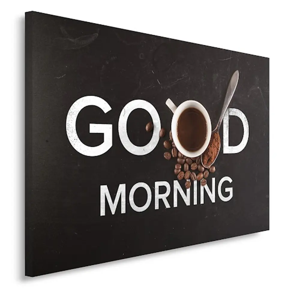 ⁨Obraz na płótnie, Kawa Good morning (Rozmiar 100x70)⁩ w sklepie Wasserman.eu