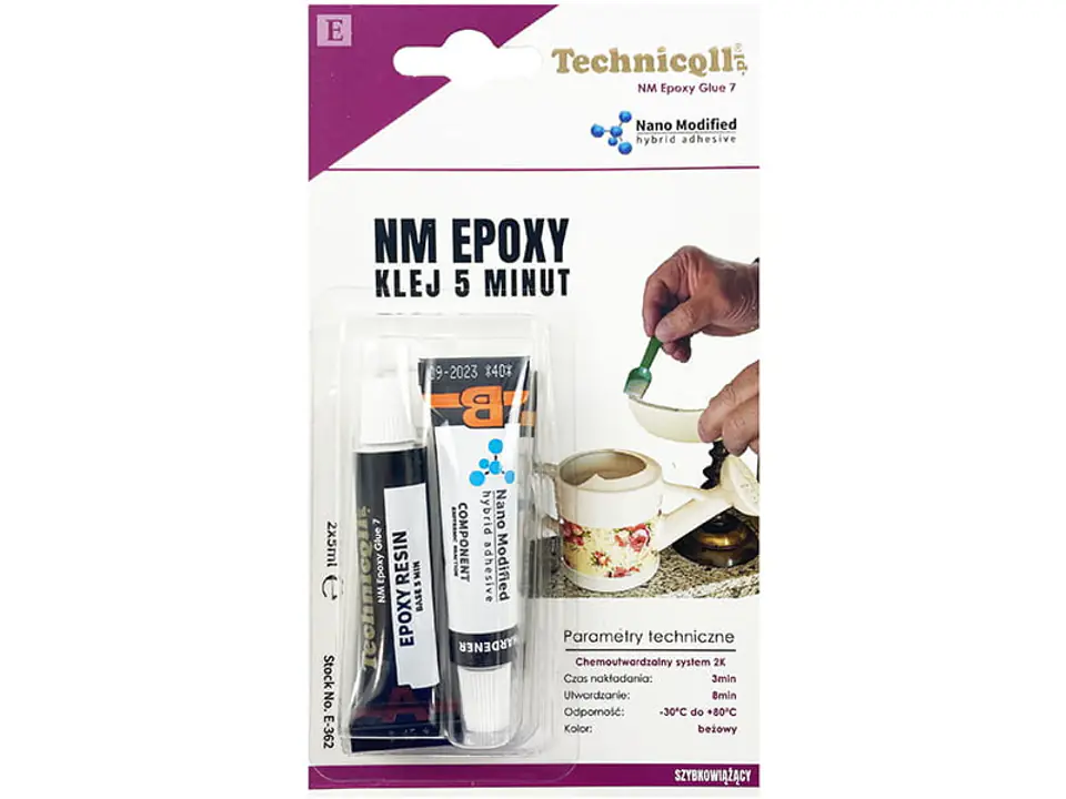 ⁨Klej uniwersalny epoksydowy 5 minut Technicqll E-362⁩ w sklepie Wasserman.eu