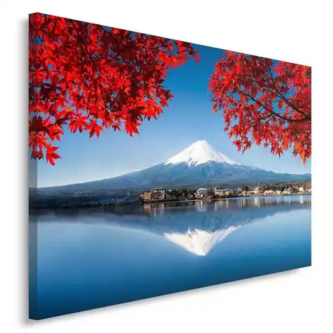 ⁨on canvas, View of Fuji (Size 120x80)⁩ at Wasserman.eu